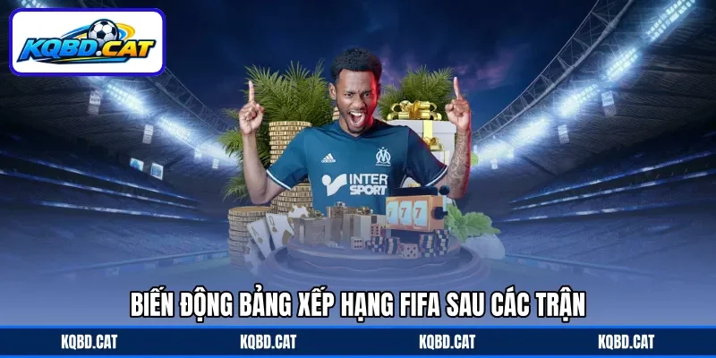 Biến động bảng xếp hạng FIFA sau các trận