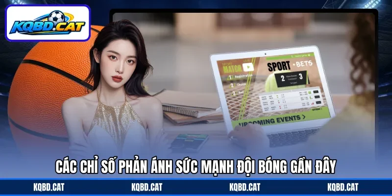 Các chỉ số phản ánh sức mạnh đội bóng gần đây Các chỉ số phản ánh sức mạnh đội bóng gần đây