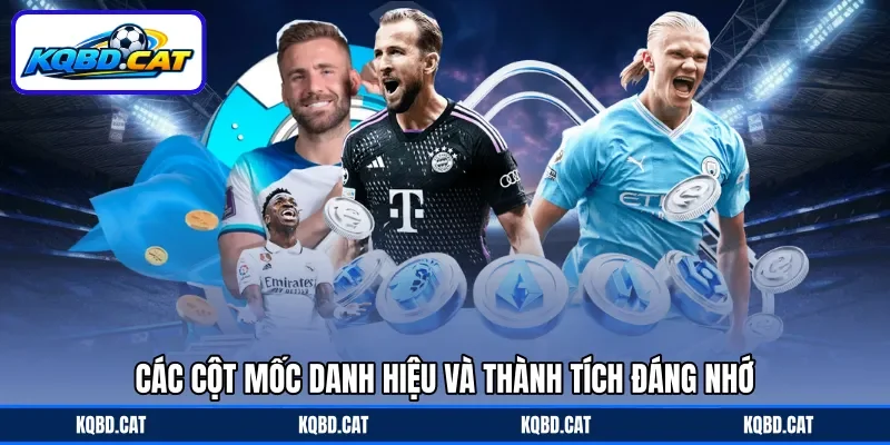Các cột mốc danh hiệu và thành tích đáng nhớ