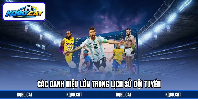 Các danh hiệu lớn trong lịch sử đội tuyển Các danh hiệu lớn trong lịch sử đội tuyển