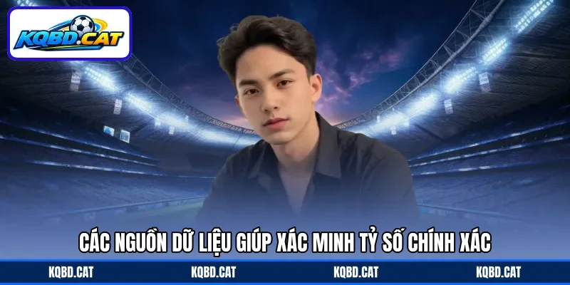 Các nguồn dữ liệu giúp xác minh tỷ số chính xác Các nguồn dữ liệu giúp xác minh tỷ số chính xác